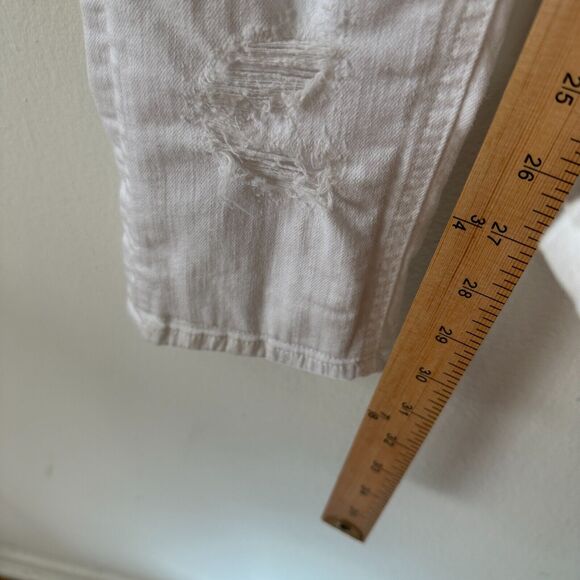 rag & bone White Brigade DRE Distressed Skinny Jean 5 Pocket Stretch Denim 28 - Picture 11 of 13